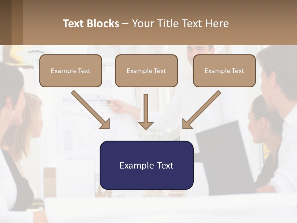 A Man Giving A Presentation To A Group Of People PowerPoint Template