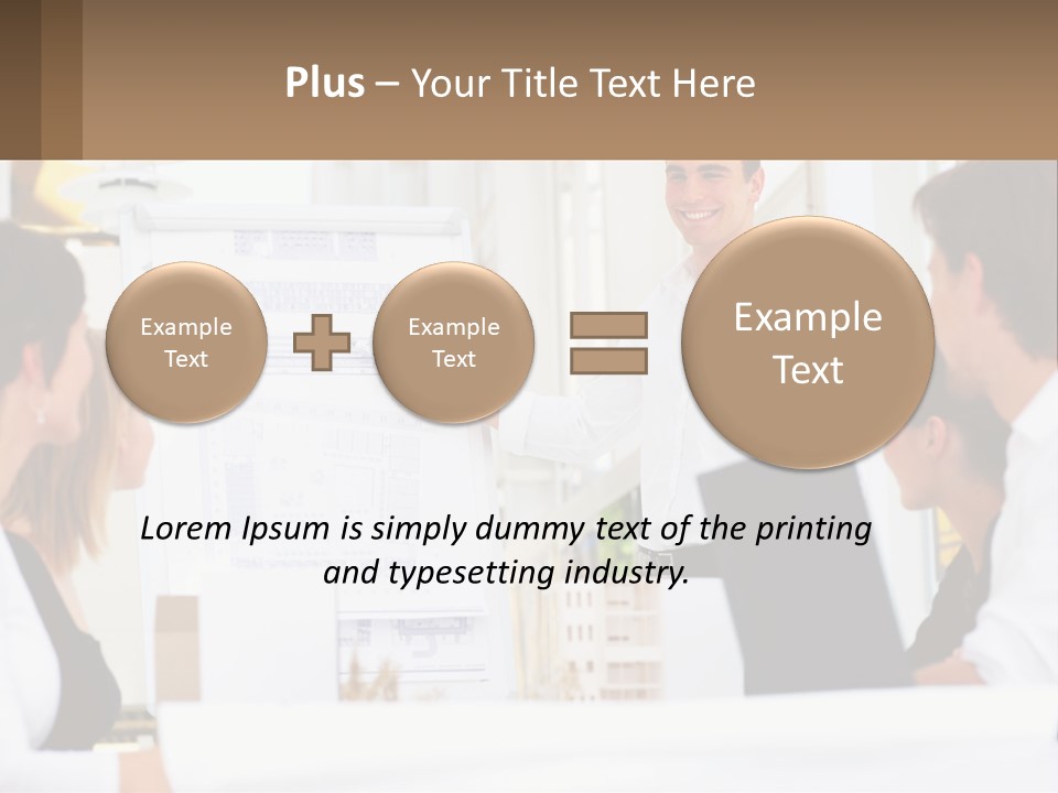 A Man Giving A Presentation To A Group Of People PowerPoint Template