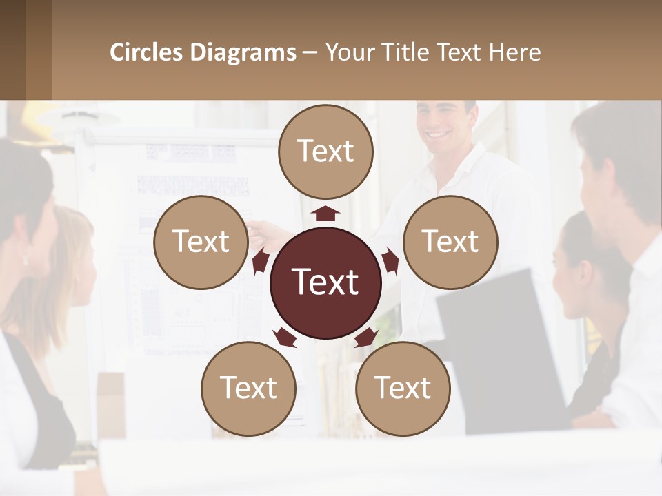 A Man Giving A Presentation To A Group Of People PowerPoint Template