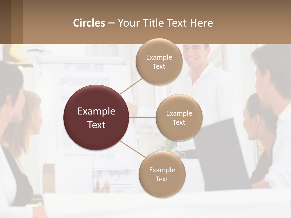 A Man Giving A Presentation To A Group Of People PowerPoint Template