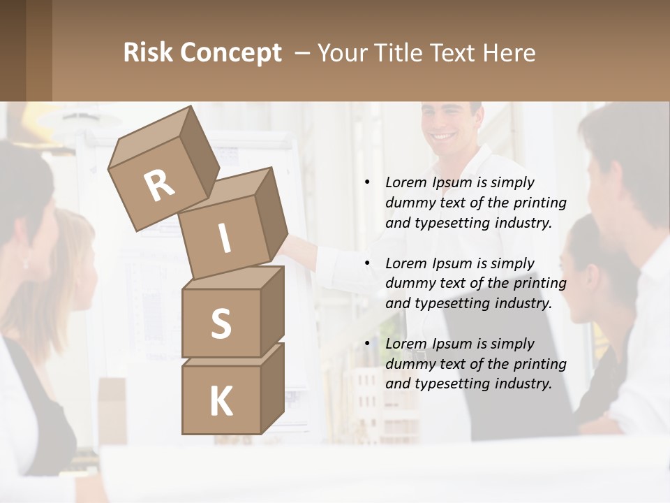 A Man Giving A Presentation To A Group Of People PowerPoint Template