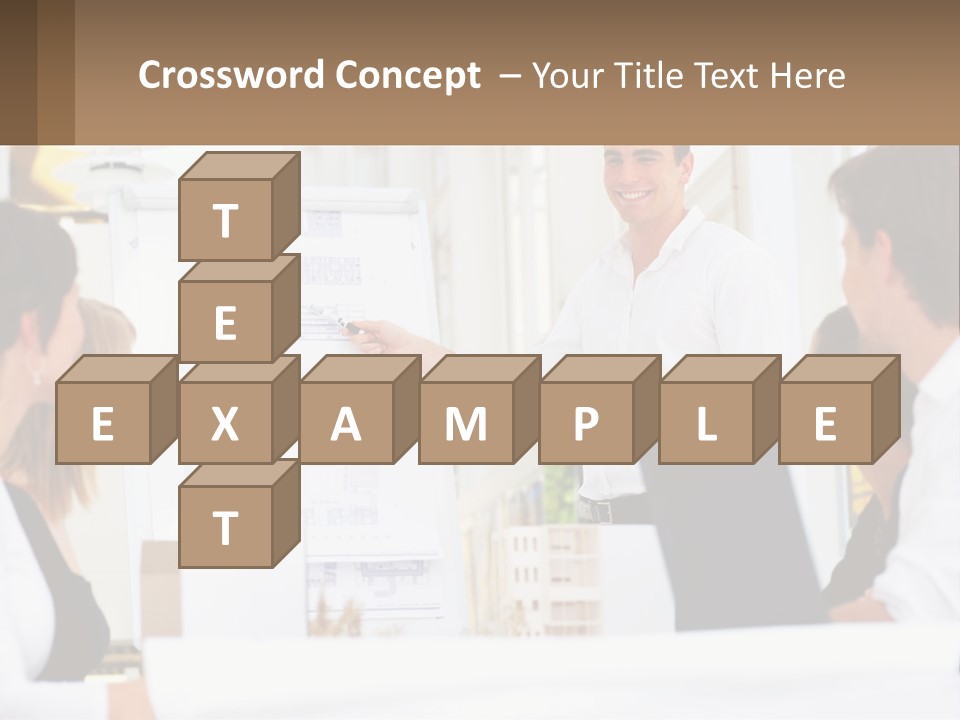 A Man Giving A Presentation To A Group Of People PowerPoint Template