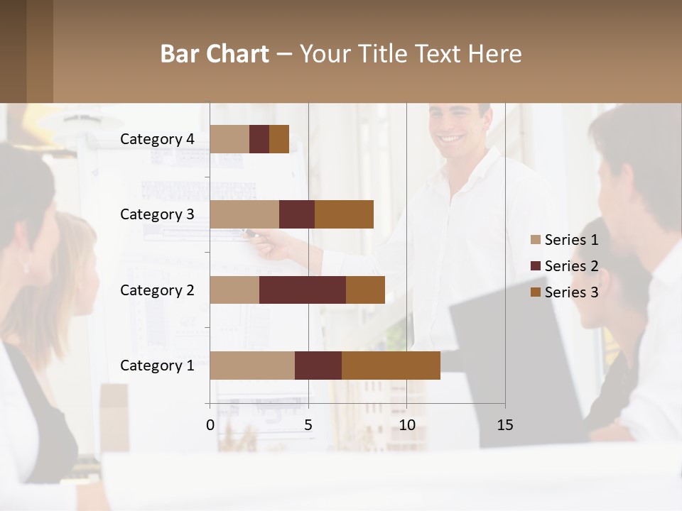 A Man Giving A Presentation To A Group Of People PowerPoint Template