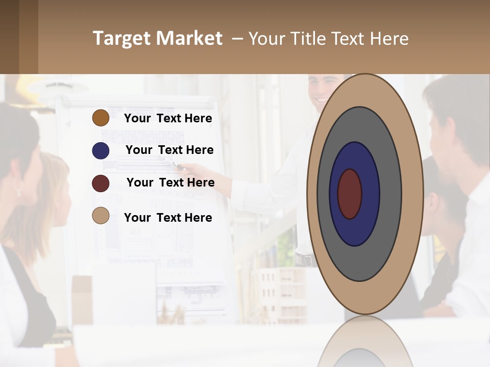 A Man Giving A Presentation To A Group Of People PowerPoint Template