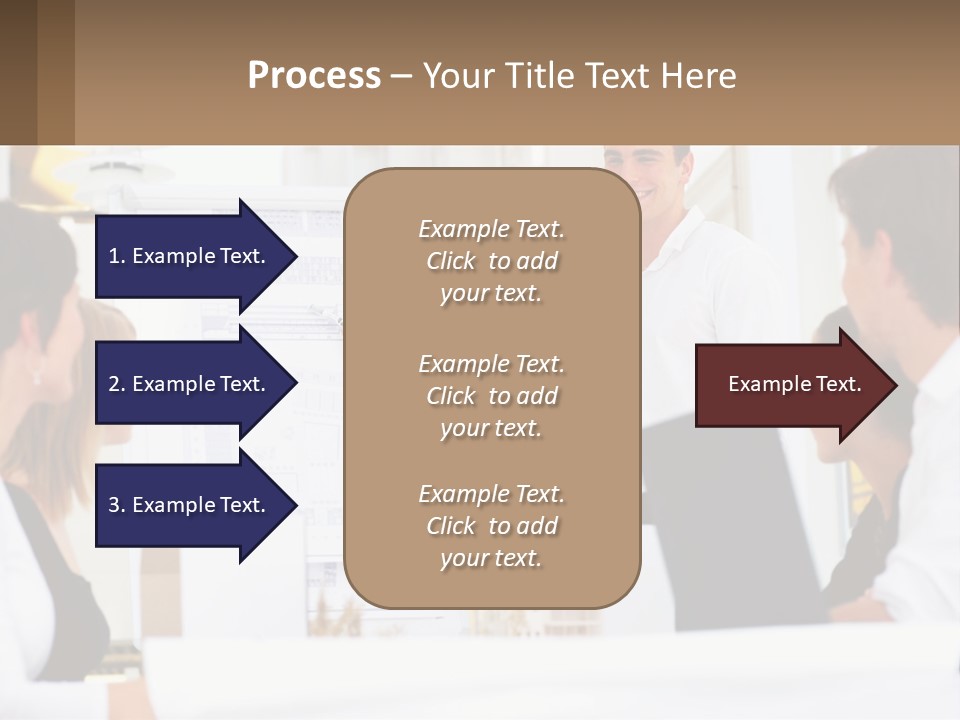 A Man Giving A Presentation To A Group Of People PowerPoint Template