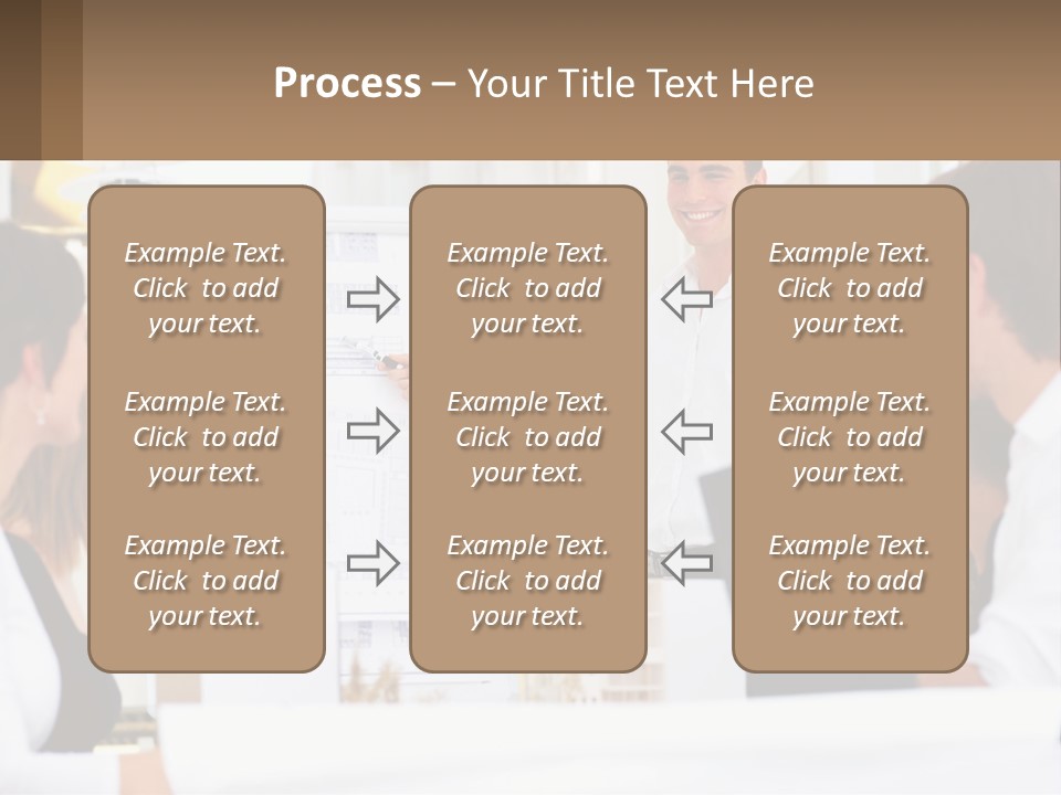 A Man Giving A Presentation To A Group Of People PowerPoint Template