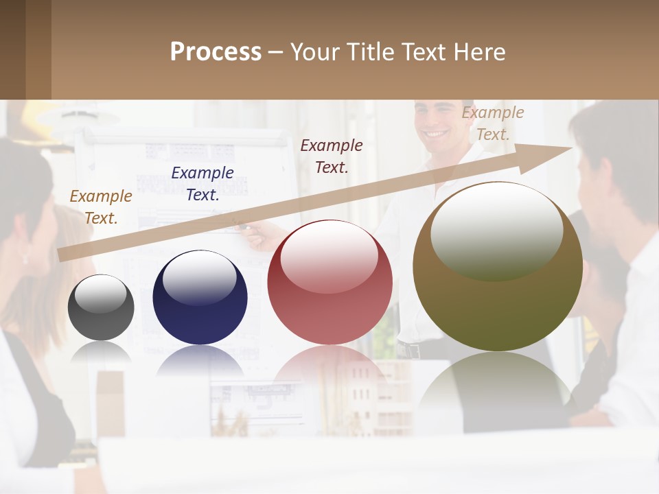 A Man Giving A Presentation To A Group Of People PowerPoint Template