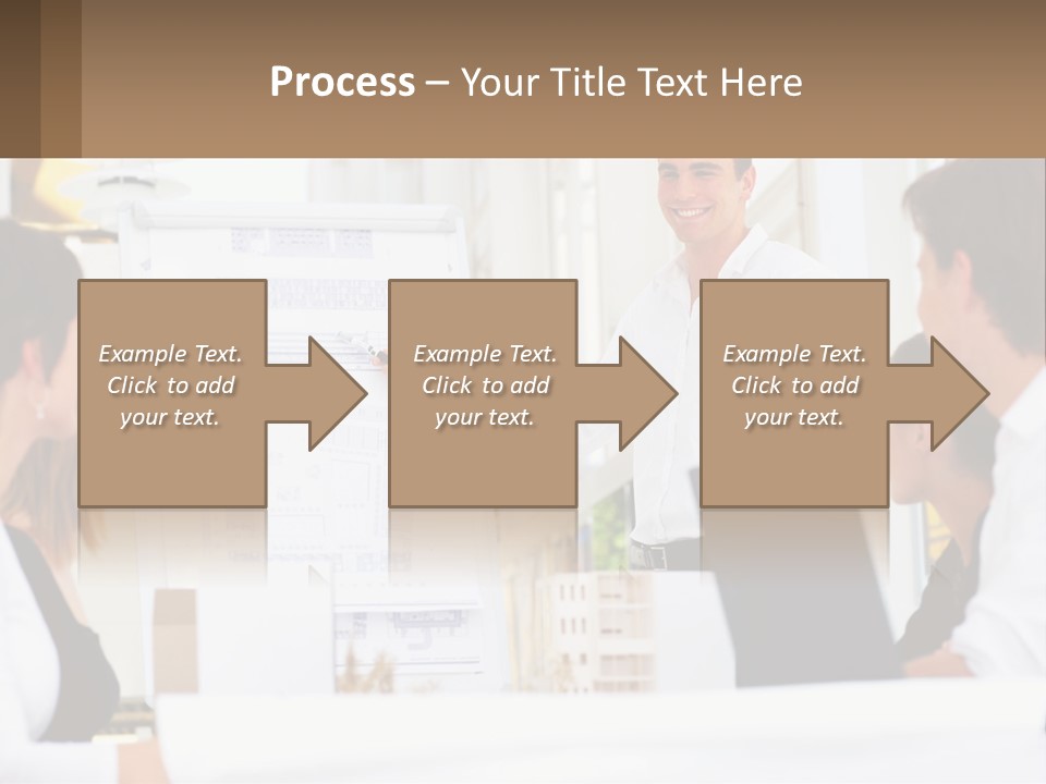 A Man Giving A Presentation To A Group Of People PowerPoint Template
