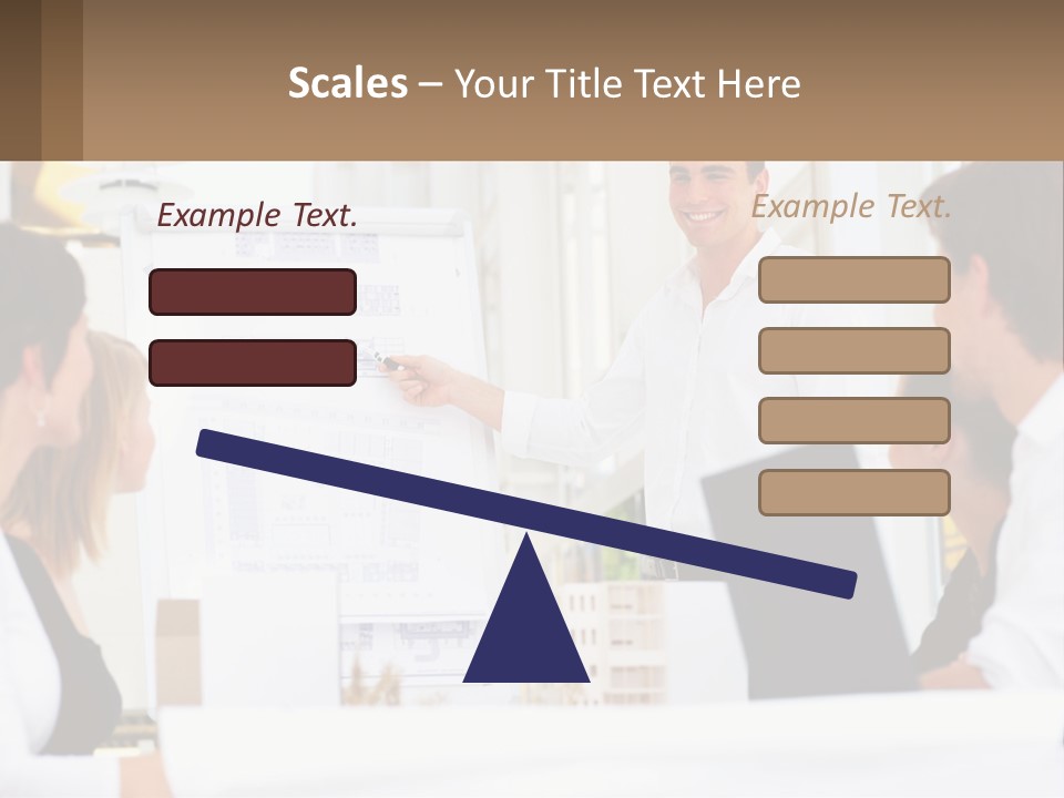 A Man Giving A Presentation To A Group Of People PowerPoint Template