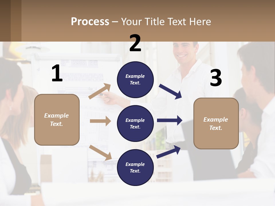 A Man Giving A Presentation To A Group Of People PowerPoint Template