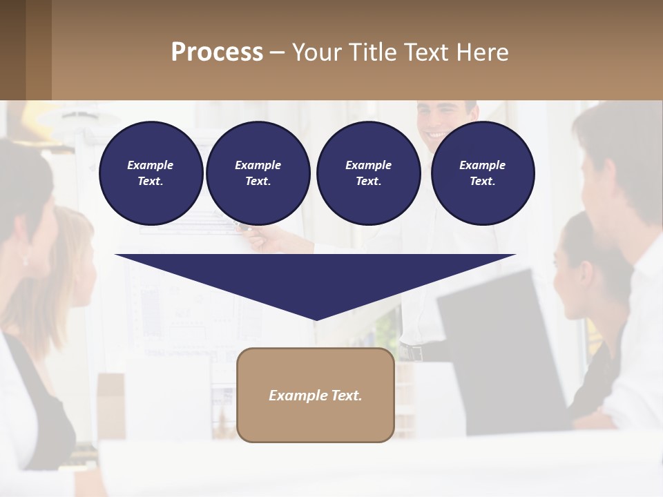 A Man Giving A Presentation To A Group Of People PowerPoint Template