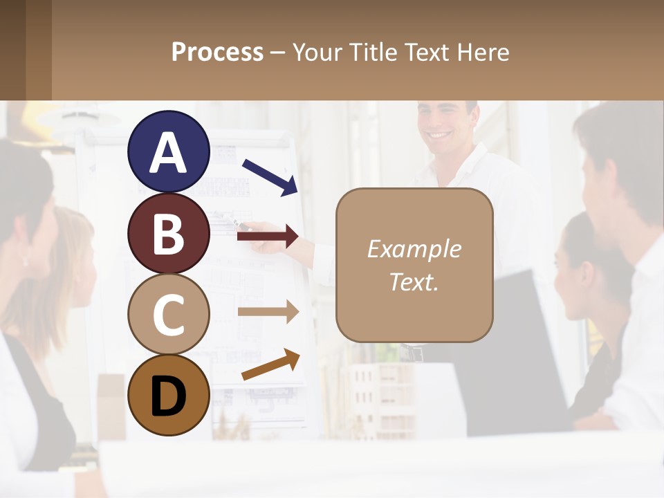 A Man Giving A Presentation To A Group Of People PowerPoint Template