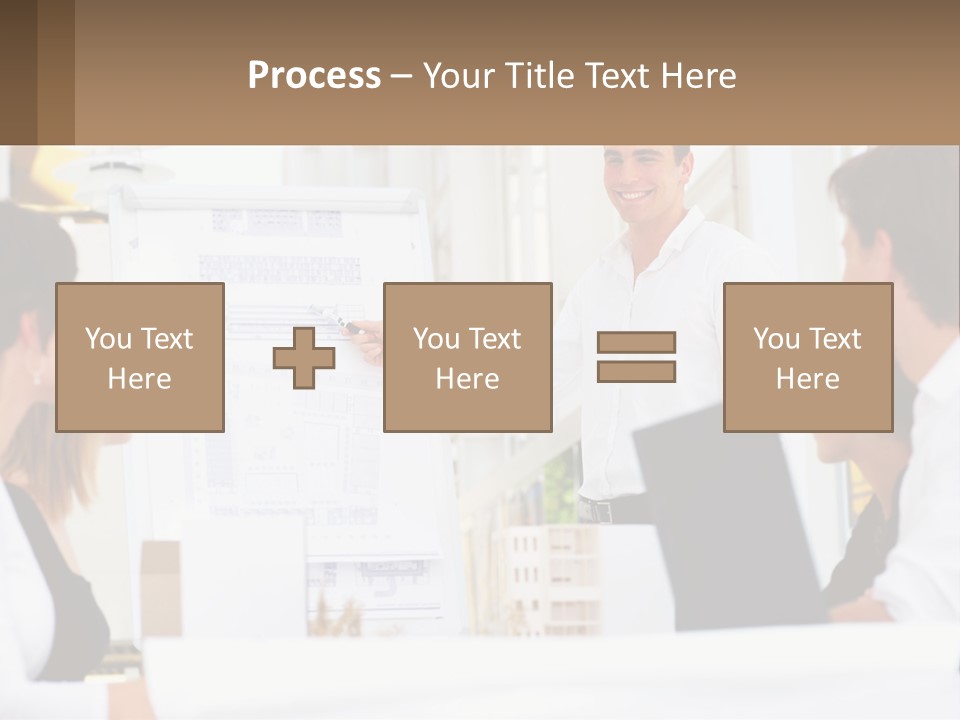 A Man Giving A Presentation To A Group Of People PowerPoint Template