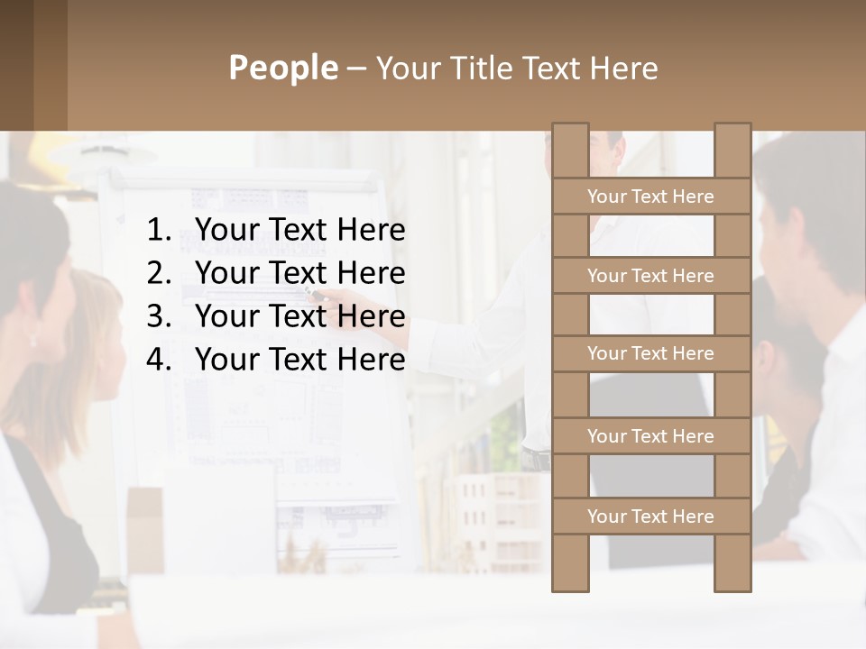 A Man Giving A Presentation To A Group Of People PowerPoint Template