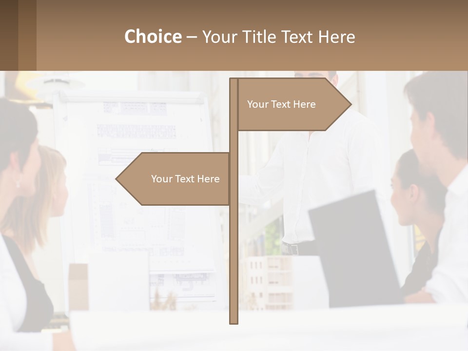 A Man Giving A Presentation To A Group Of People PowerPoint Template