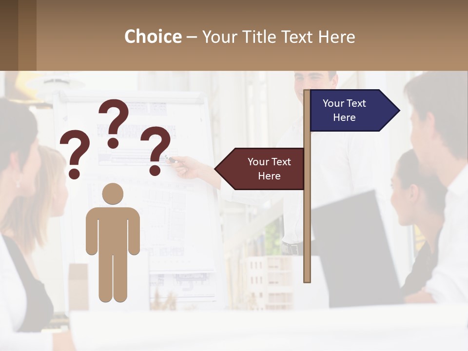 A Man Giving A Presentation To A Group Of People PowerPoint Template