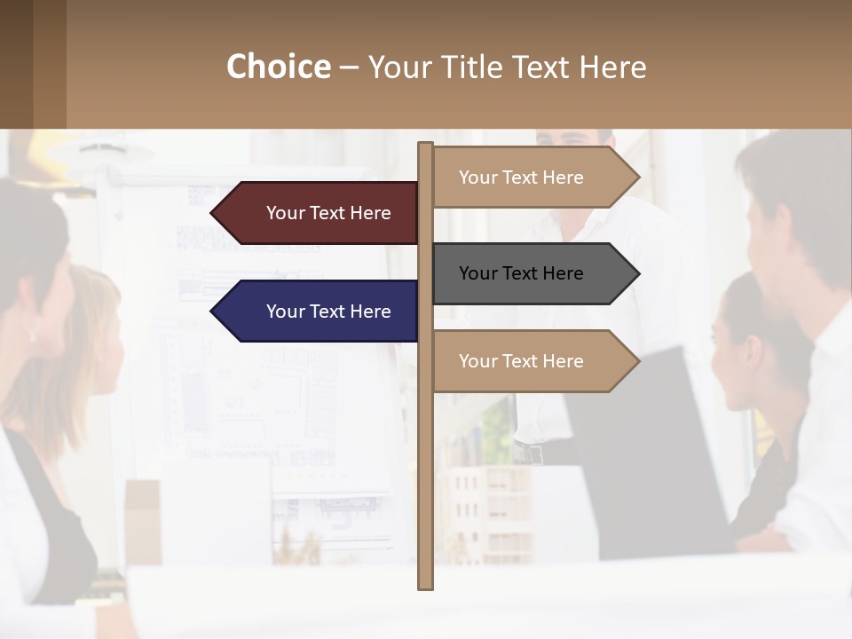 A Man Giving A Presentation To A Group Of People PowerPoint Template