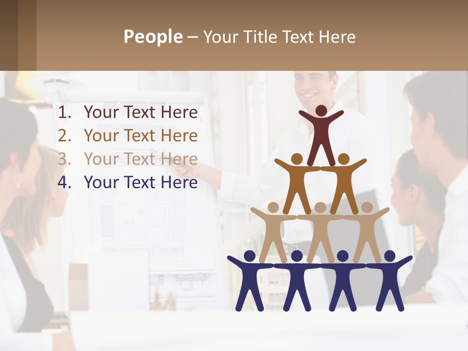 A Man Giving A Presentation To A Group Of People PowerPoint Template