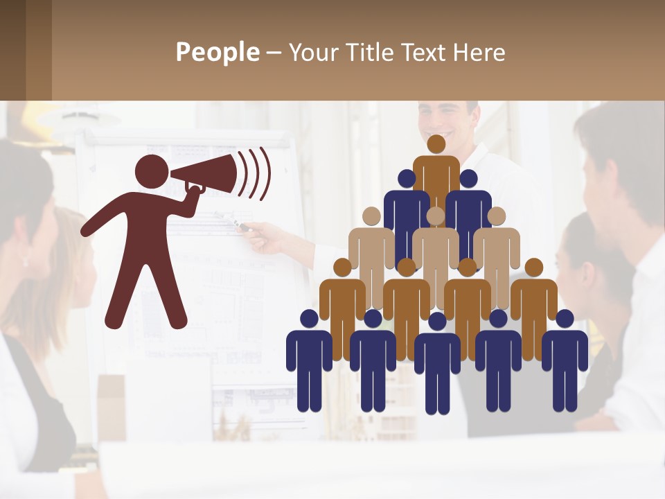 A Man Giving A Presentation To A Group Of People PowerPoint Template