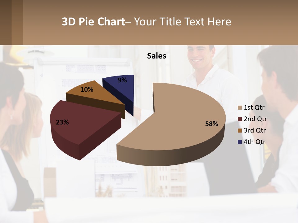 A Man Giving A Presentation To A Group Of People PowerPoint Template