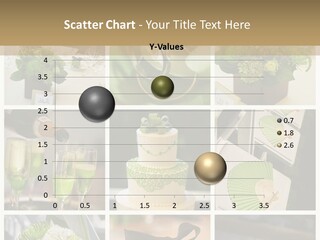 A Collage Of Green And White Wedding Decorations PowerPoint Template