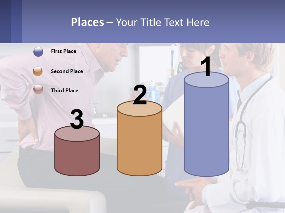 A Doctor Talking To A Patient In A Hospital PowerPoint Template