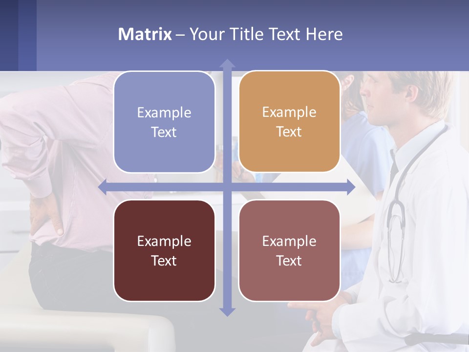 A Doctor Talking To A Patient In A Hospital PowerPoint Template
