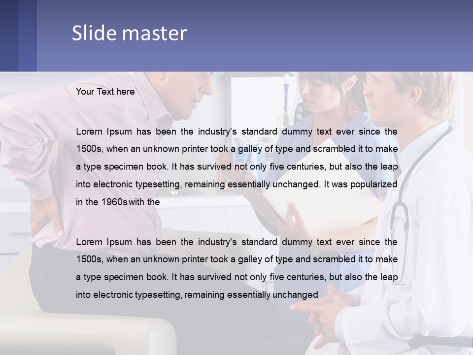 A Doctor Talking To A Patient In A Hospital PowerPoint Template