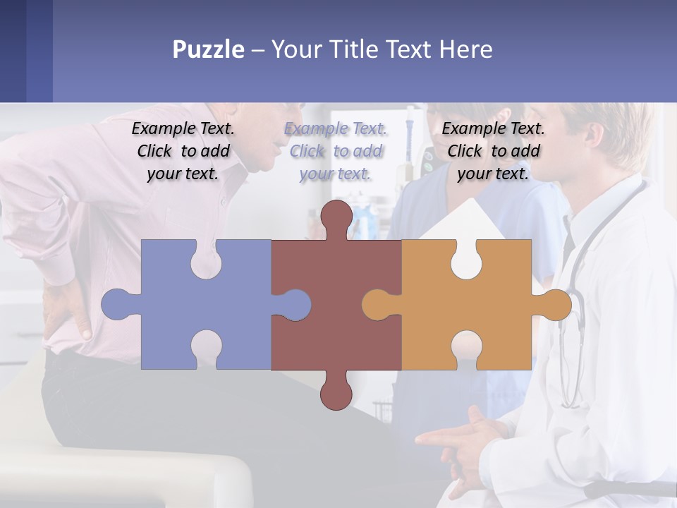 A Doctor Talking To A Patient In A Hospital PowerPoint Template