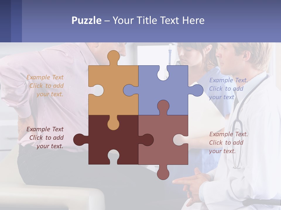A Doctor Talking To A Patient In A Hospital PowerPoint Template