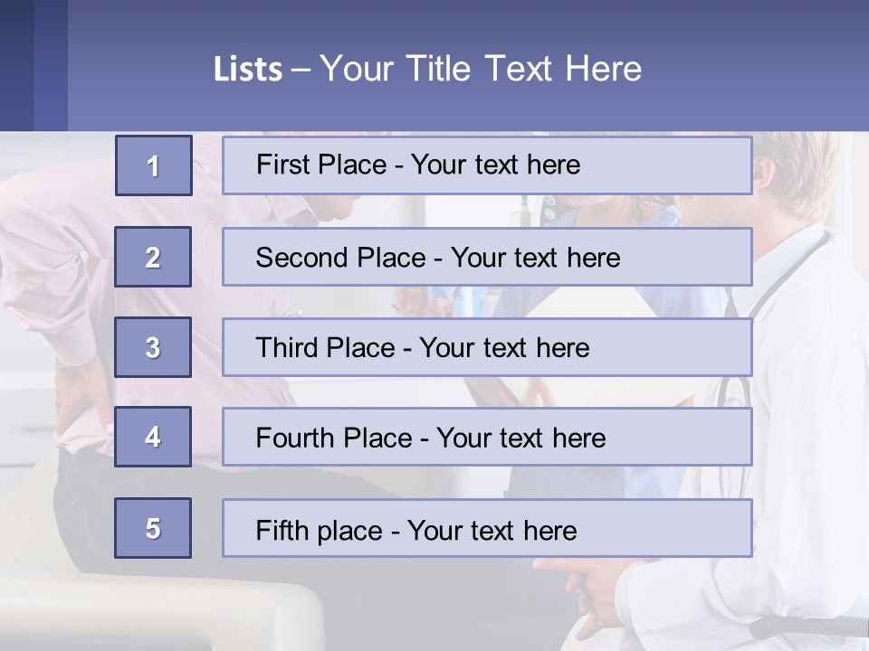 A Doctor Talking To A Patient In A Hospital PowerPoint Template