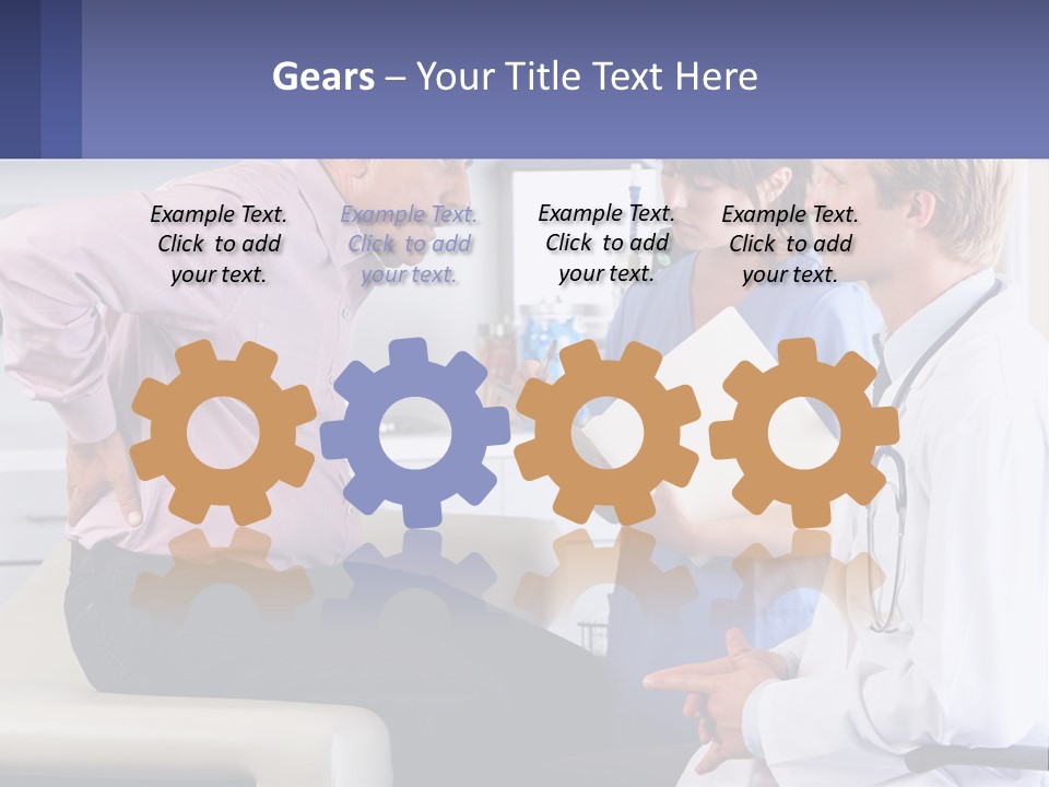 A Doctor Talking To A Patient In A Hospital PowerPoint Template