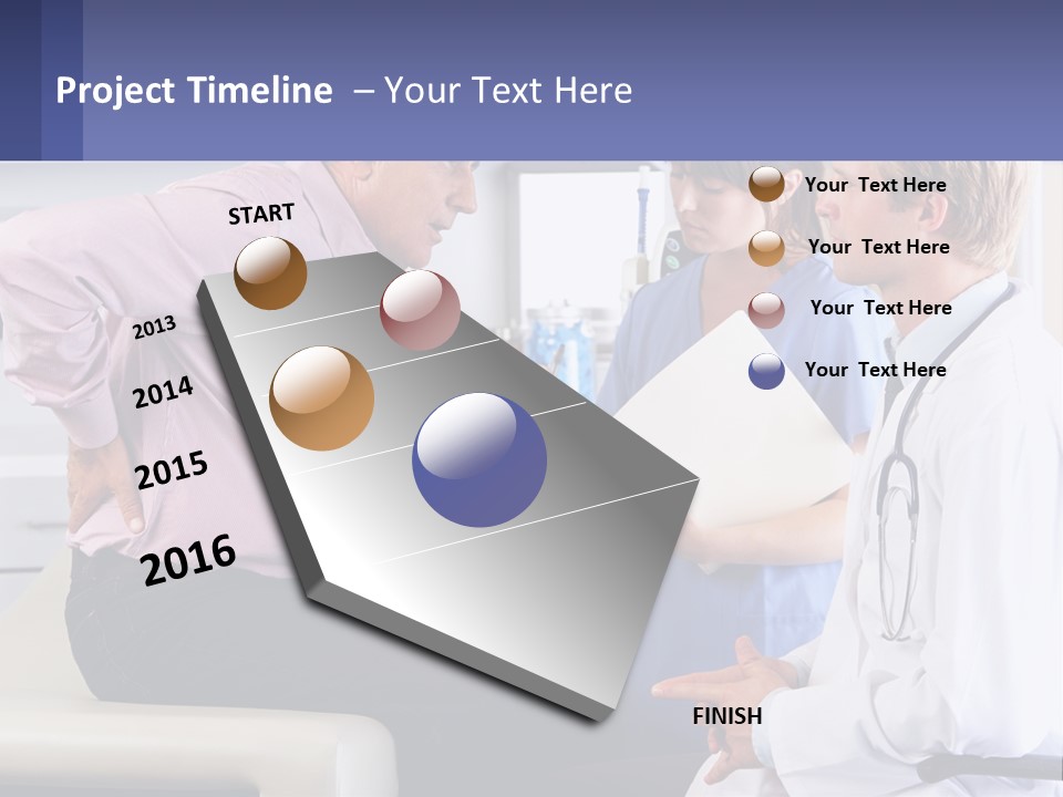 A Doctor Talking To A Patient In A Hospital PowerPoint Template