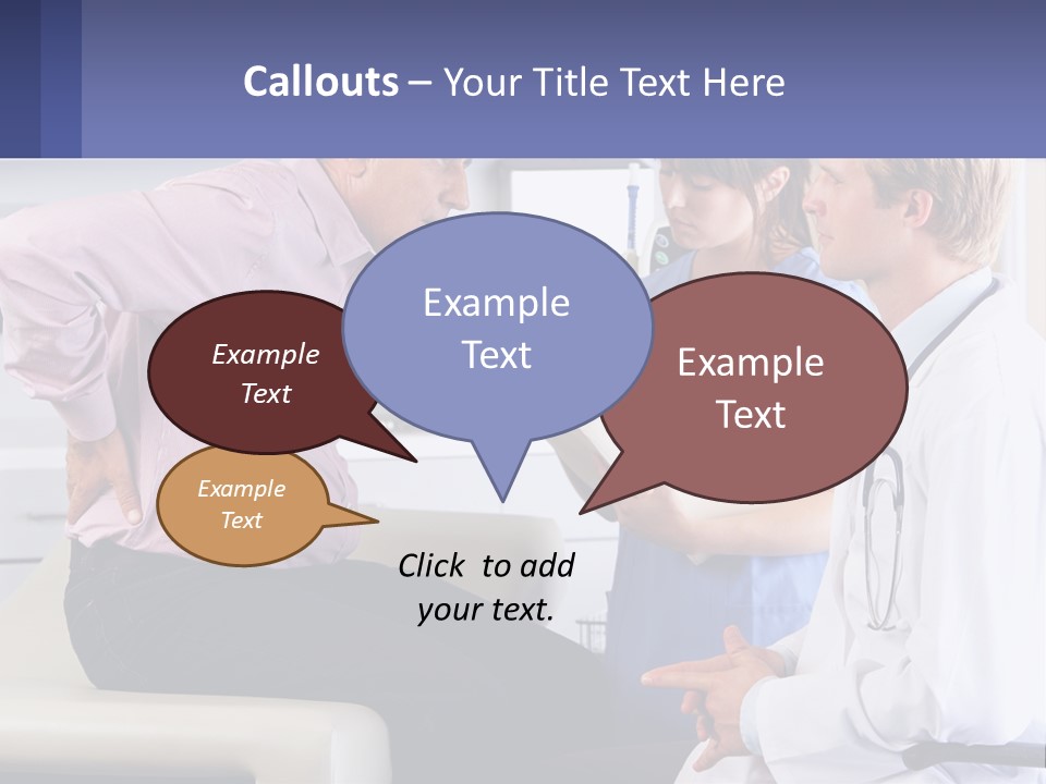 A Doctor Talking To A Patient In A Hospital PowerPoint Template