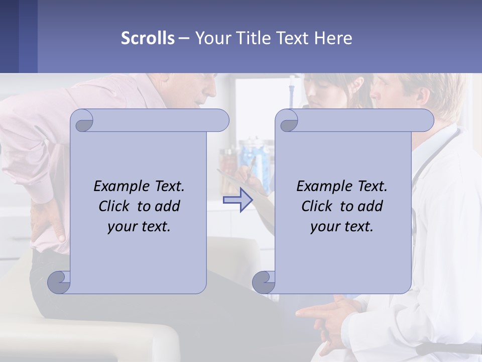 A Doctor Talking To A Patient In A Hospital PowerPoint Template