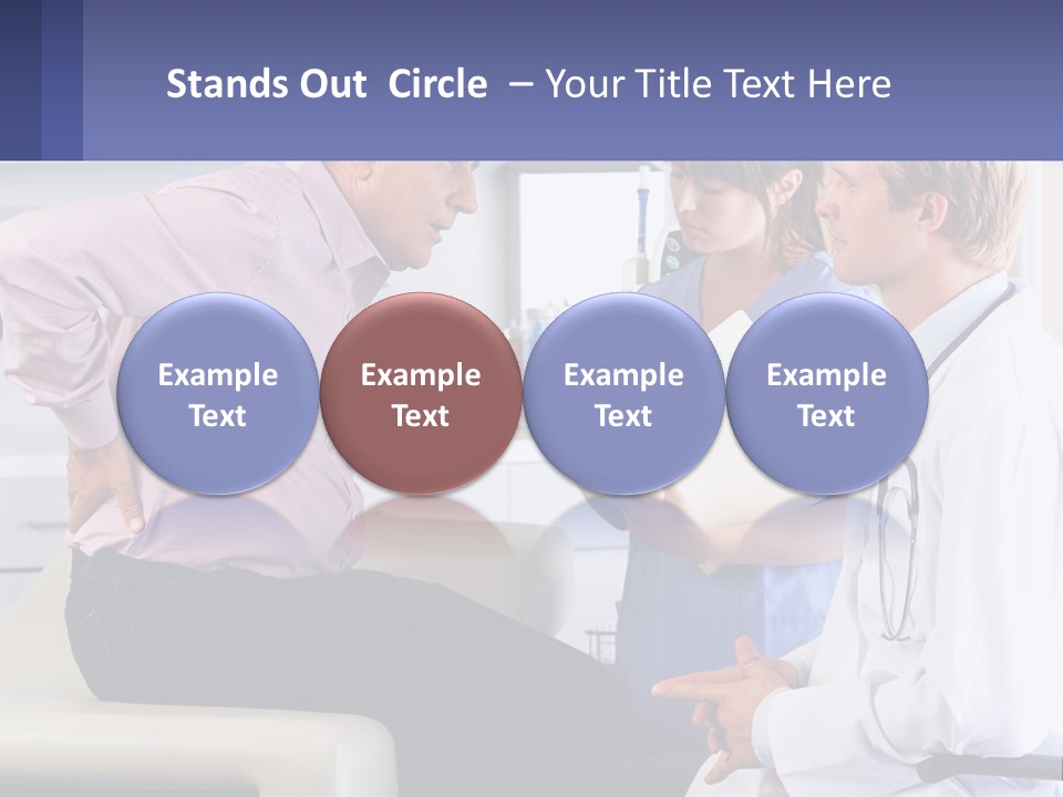 A Doctor Talking To A Patient In A Hospital PowerPoint Template