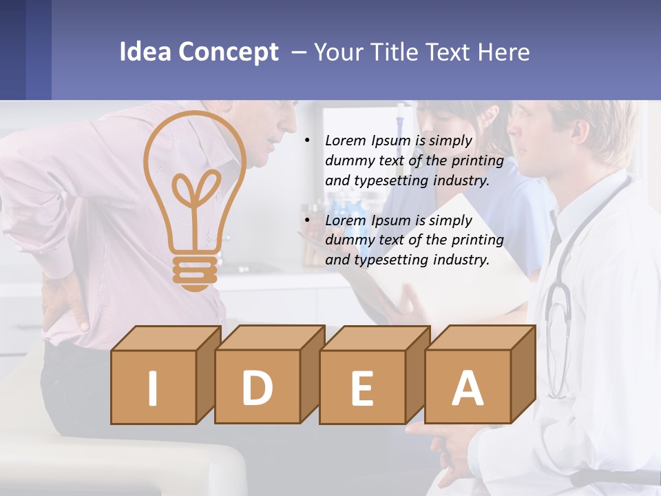 A Doctor Talking To A Patient In A Hospital PowerPoint Template