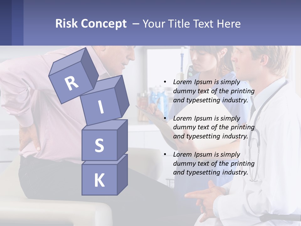 A Doctor Talking To A Patient In A Hospital PowerPoint Template