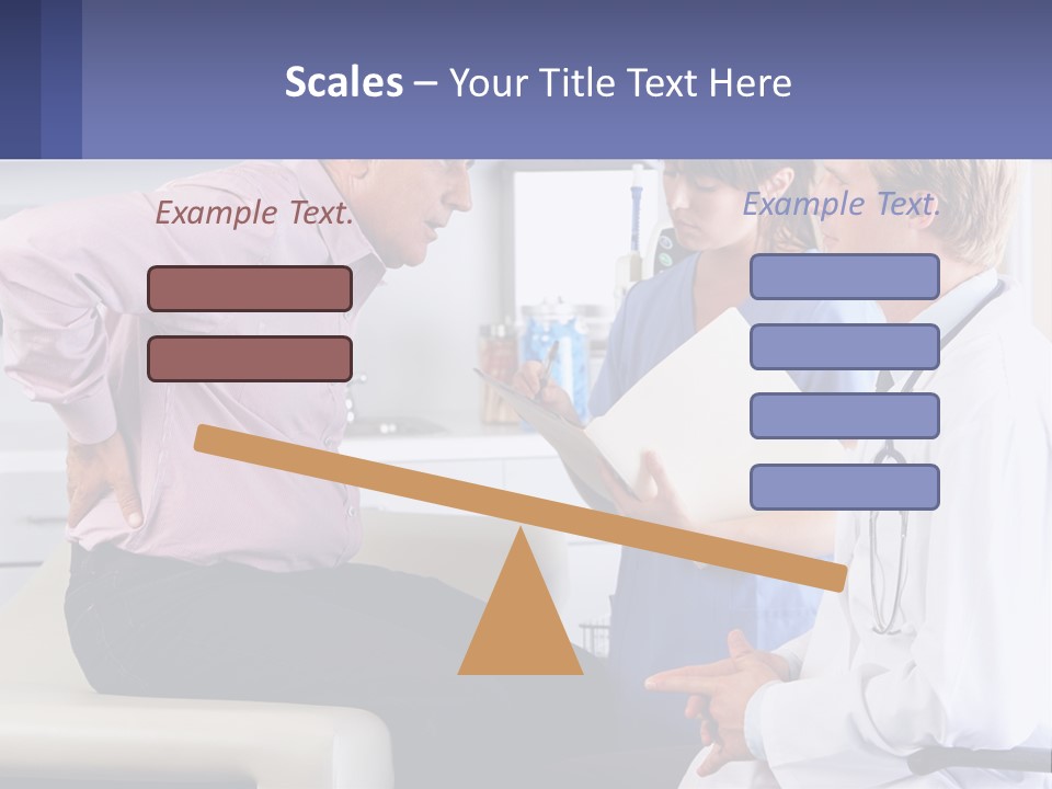 A Doctor Talking To A Patient In A Hospital PowerPoint Template