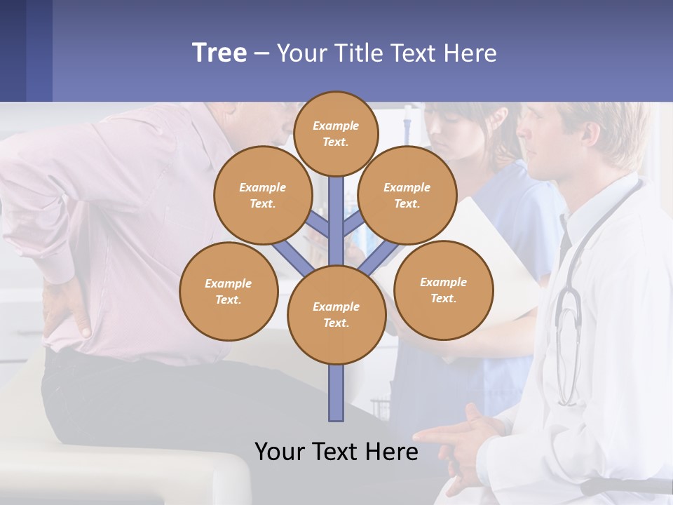 A Doctor Talking To A Patient In A Hospital PowerPoint Template