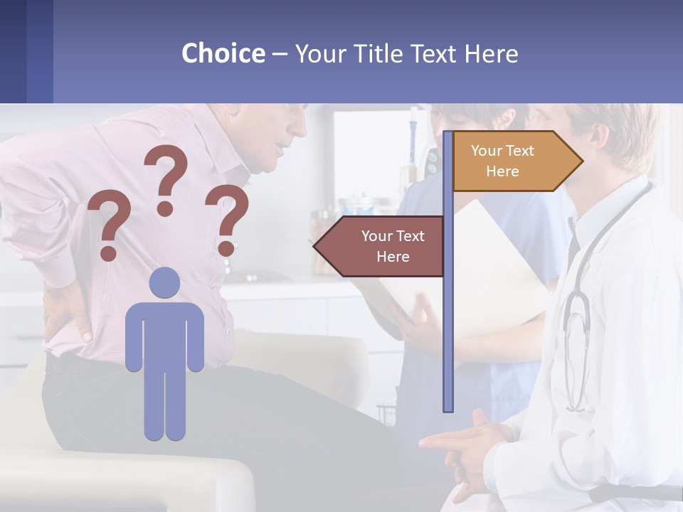 A Doctor Talking To A Patient In A Hospital PowerPoint Template