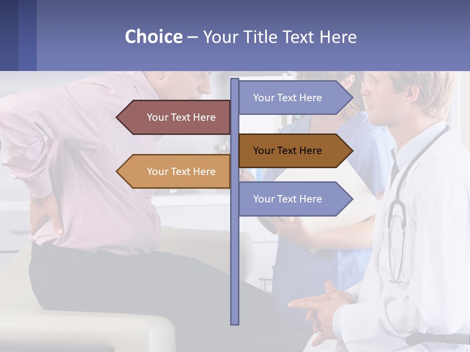 A Doctor Talking To A Patient In A Hospital PowerPoint Template