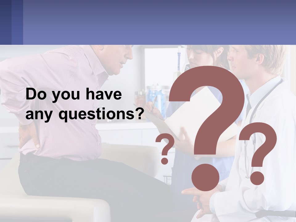 A Doctor Talking To A Patient In A Hospital PowerPoint Template