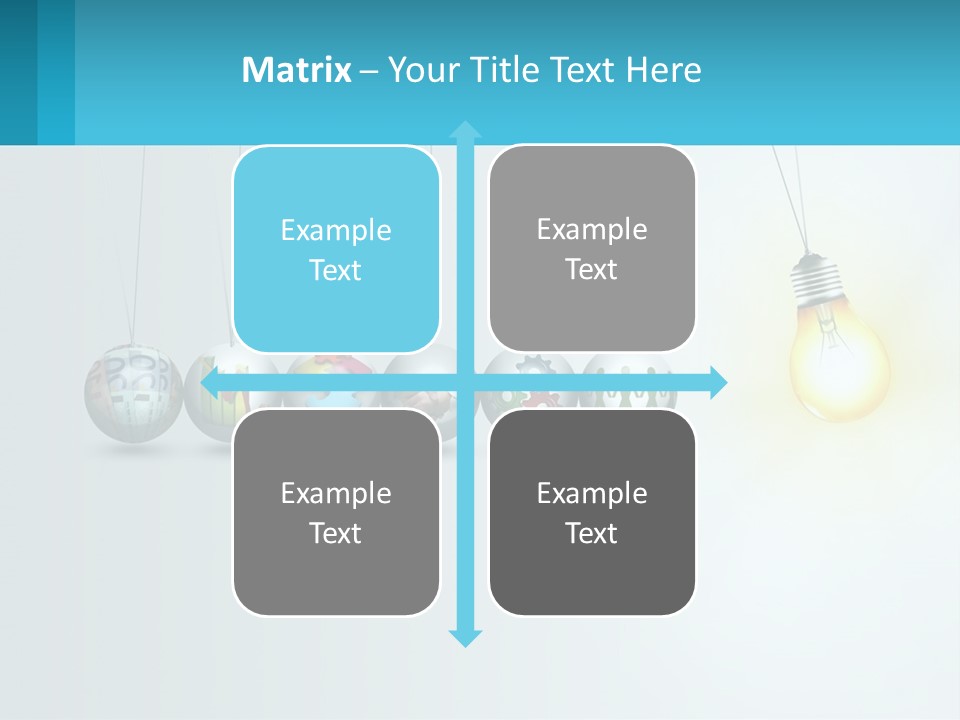 A Group Of Light Bulbs Hanging From Strings PowerPoint Template