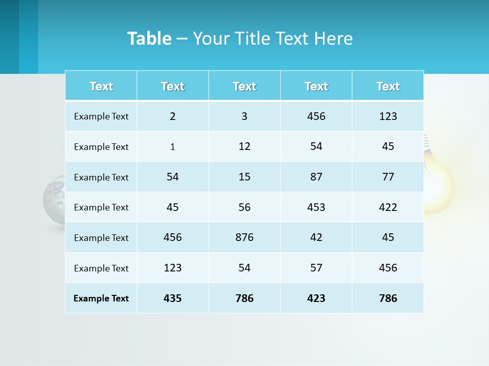 A Group Of Light Bulbs Hanging From Strings PowerPoint Template
