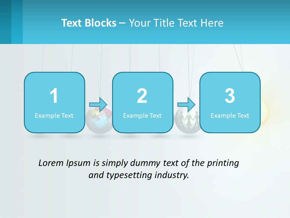 A Group Of Light Bulbs Hanging From Strings PowerPoint Template