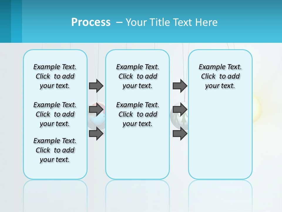 A Group Of Light Bulbs Hanging From Strings PowerPoint Template