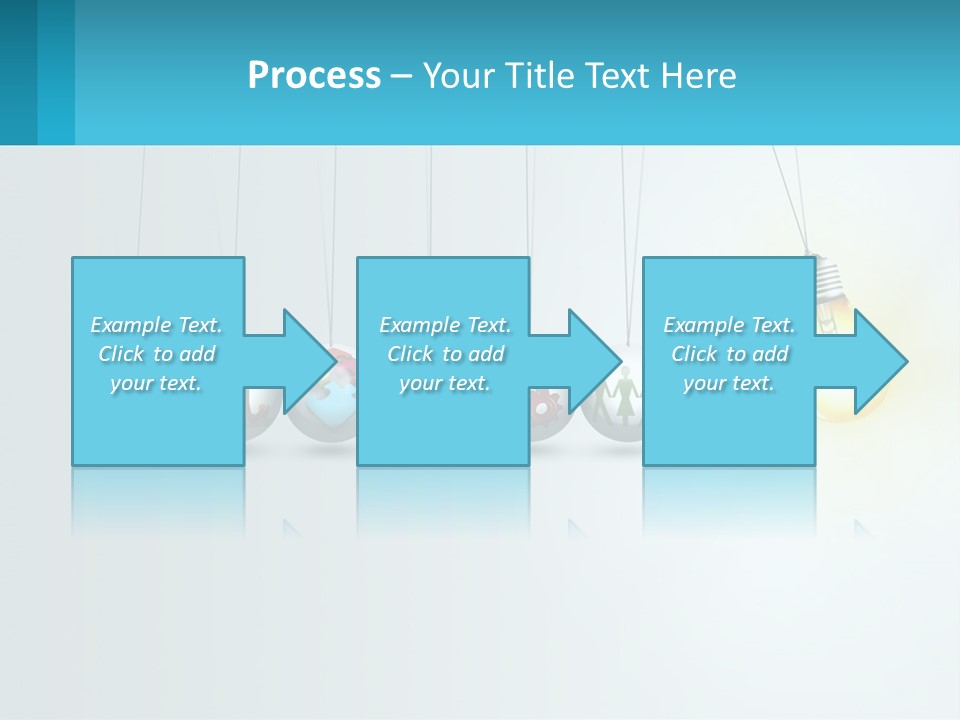 A Group Of Light Bulbs Hanging From Strings PowerPoint Template