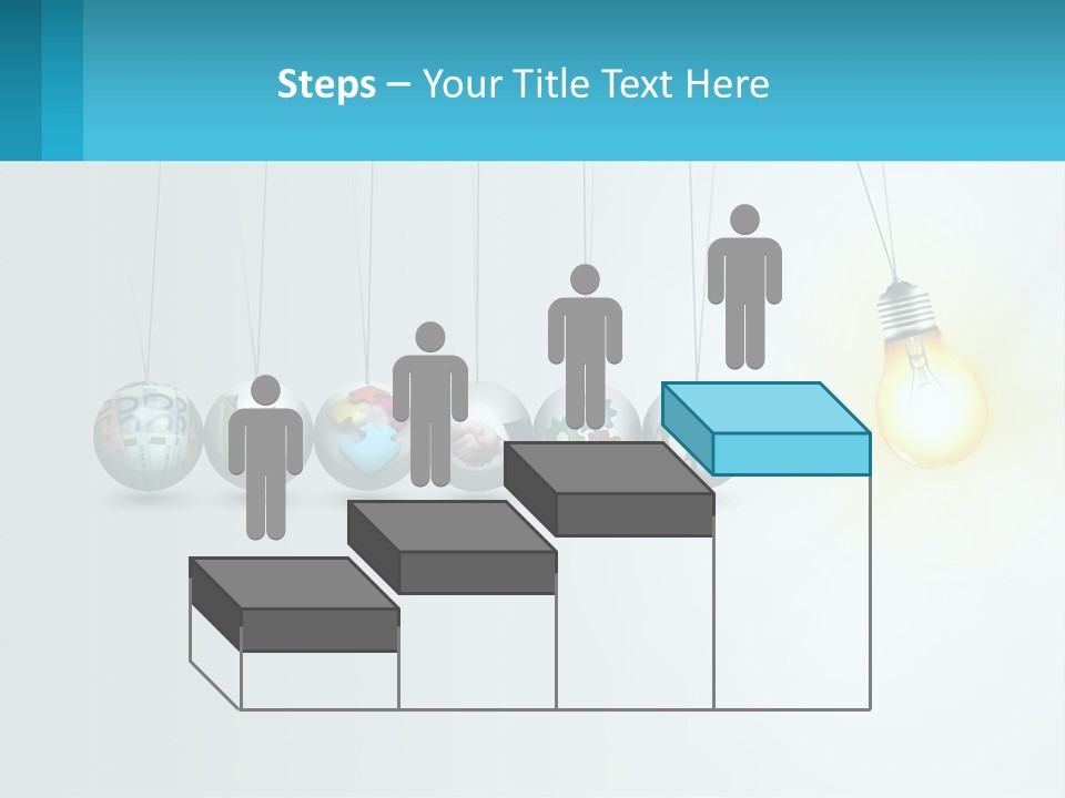 A Group Of Light Bulbs Hanging From Strings PowerPoint Template