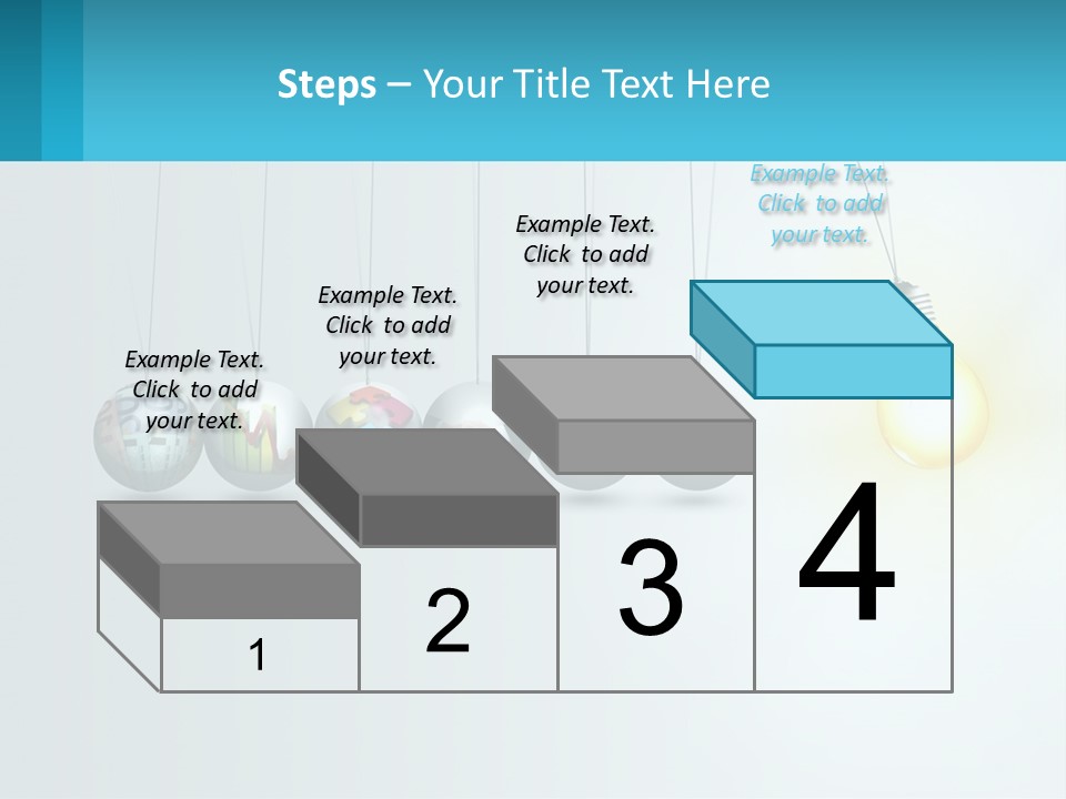 A Group Of Light Bulbs Hanging From Strings PowerPoint Template